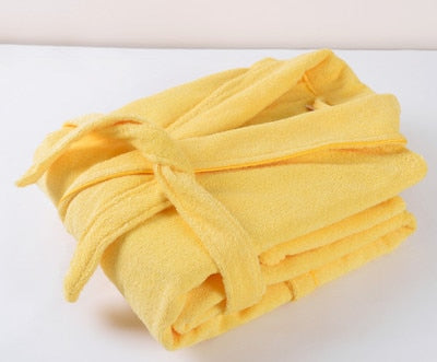 100% Cotton Toweling Soft  Men And Women Nightrobe