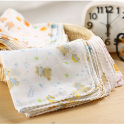 Baby Feeding Towel Teddy Bear Bunny Children Small Handkerchief
