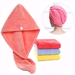 Dry Hair Towel Microfiber Bath Towel Long Hair Drying Hat